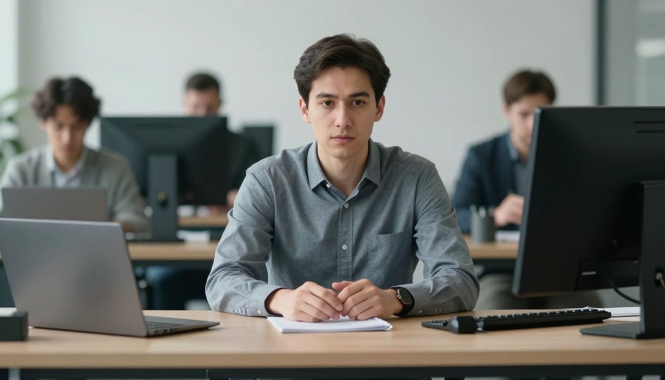 Construction Managers professional at work with AI overlay