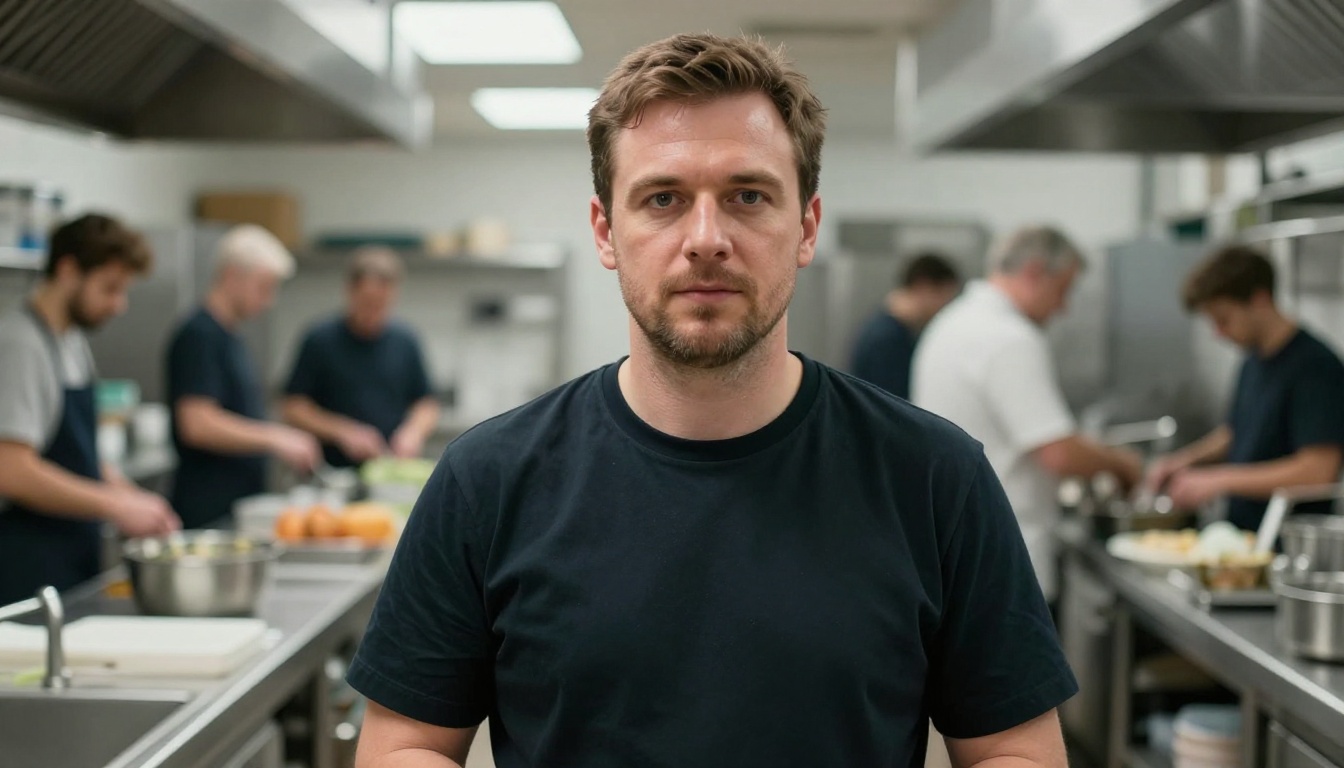 Dishwashers professional at work with AI overlay