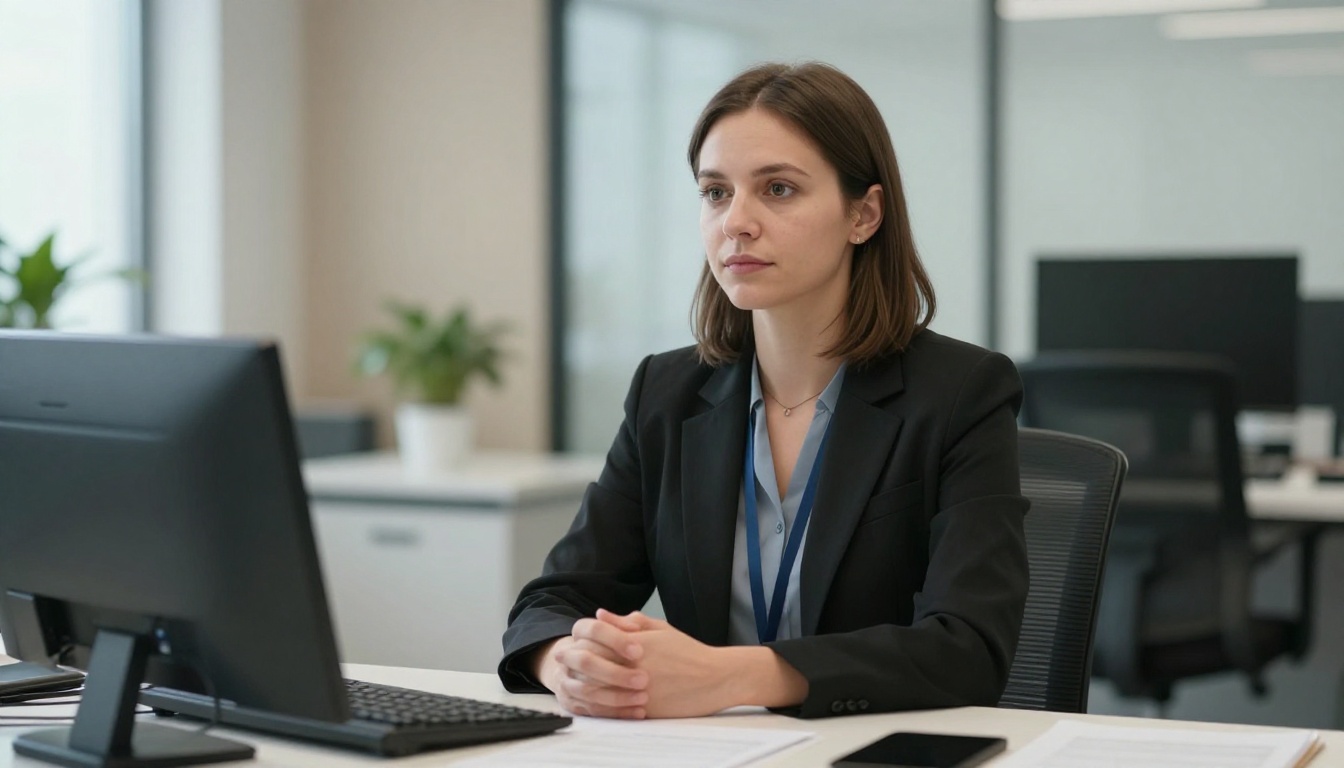 Eligibility Interviewers, Government Programs professional at work with AI overlay