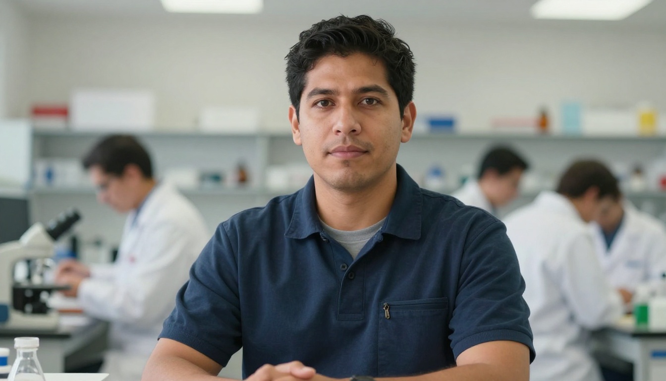 Foresters professional at work with AI overlay