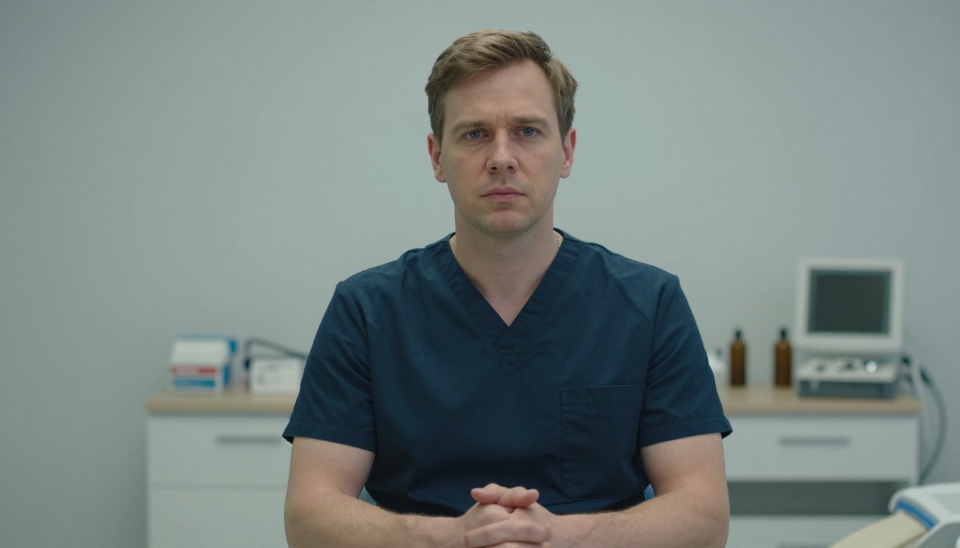 Prosthodontists professional at work with AI overlay