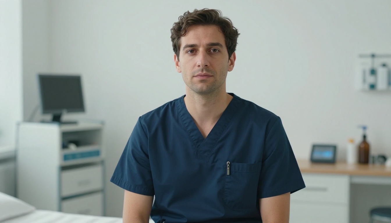 Psychiatric Technicians professional at work with AI overlay