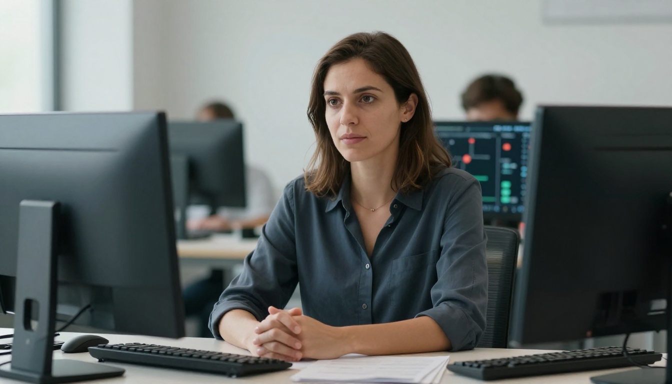 Training and Development Specialists professional at work with AI overlay